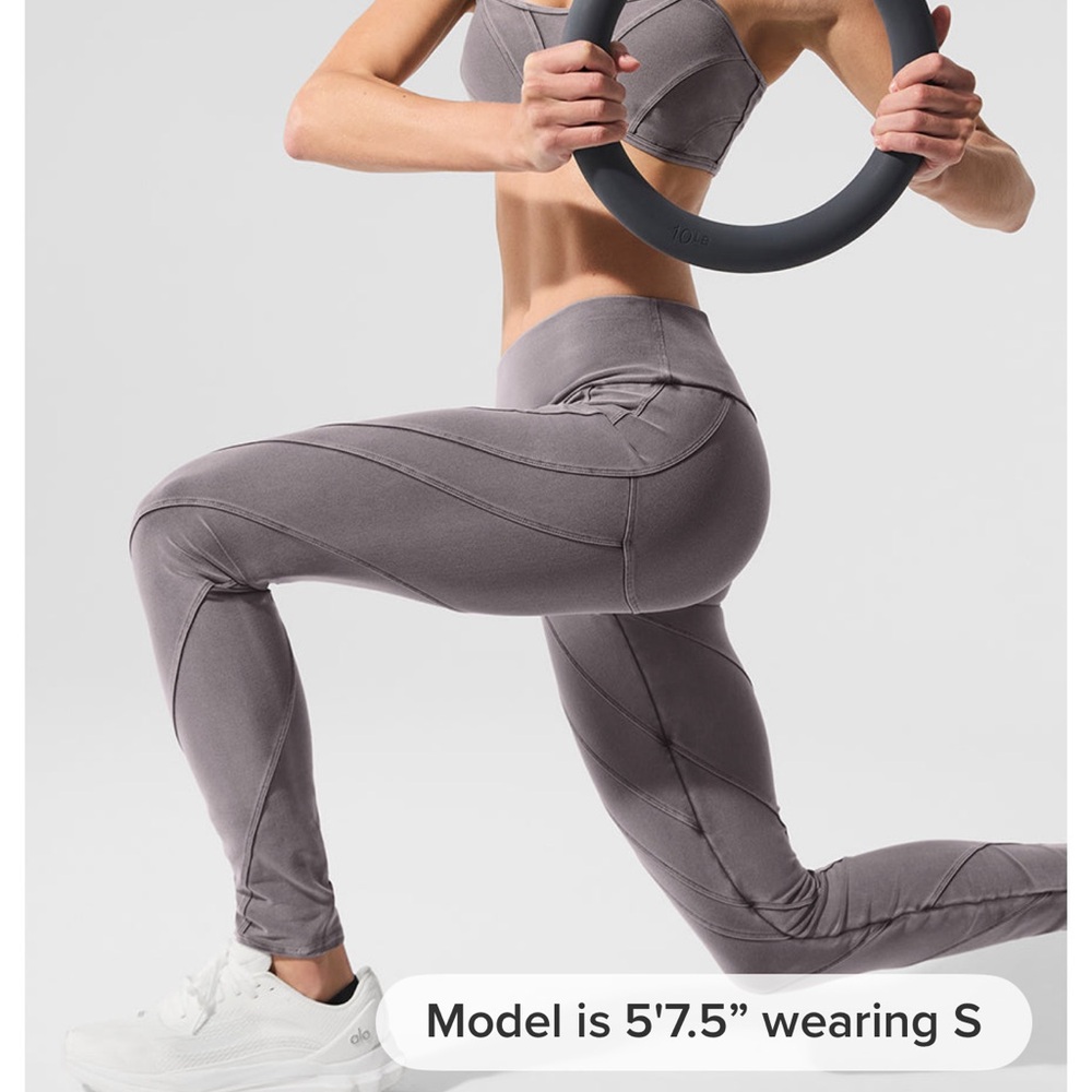 ALO Yoga Leggings Sunray Greywash